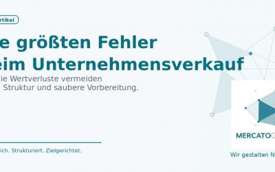 Die größten Fehler beim Verkauf des eigenen Unternehmens